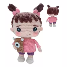 Boo Animação Monstros Sa Amigurumi 100% Algodão Antialérgico