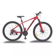 Bicicleta De Montaña Kugel H-hybrid Rodada 29 21 Velocidades Color Rojo Tamaño Del Cuadro Único