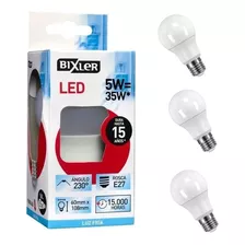 Lampara Led X4 Bajo Consumo 5w E27 Bulbo Luz Fria / Calida