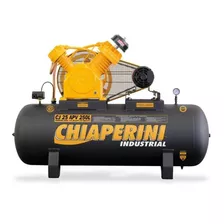 Compressor 25pes 250l 5cv Trifásico Chiaperini Cor Preto/amarelo 220v/380v