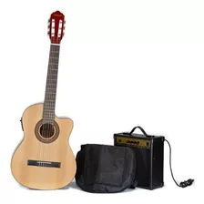 Guitarra Electroacústica Freeman Frcg44ceq Pack Color Natural