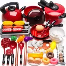 Juguetes De Cocina Para Niños 51 Pzs Utensilios De Simulació