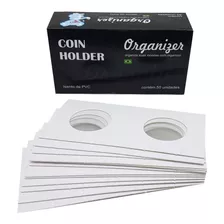 Coin Holder De Grampear P/ Moeda - 1 Caixa Com 50 Unidades