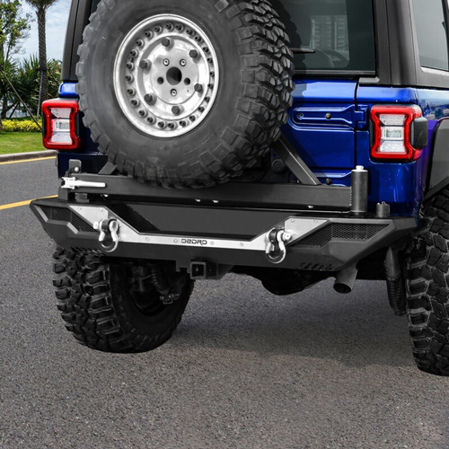 Offroad Rear Bumper W/ Tire Carrier For 2018-2022 Jeep Wr S4 Foto 10