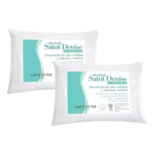 Pack X2 Almohadas Saint Denise Con Relleno Siliconado Grande