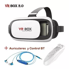 Lentes Vr Box Mas Auriculares Y Control Bluetooth