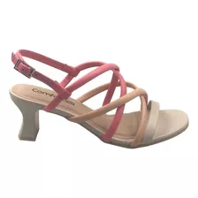 Sandália Feminina Comfortflex Com Salto Baixo 2259402