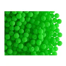 Cuentas De Perlas En Color Verde Neón Por 160 Piezas