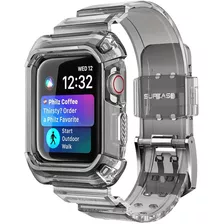 Case Y Correa Supcase Compatible Con Apple Watch 45mm Frost