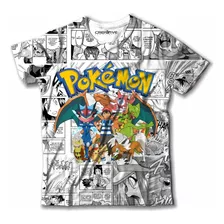 Camiseta Camisa Anime Desenho Pokémon Pikachu