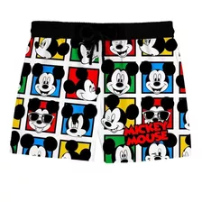 Short Praia Mickey Pop Art Mouse Bermuda Masculino Ref0223