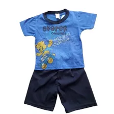 Conjunto Infantil Duriqui Tam. 1 Ano Menino Bermuda Camiseta