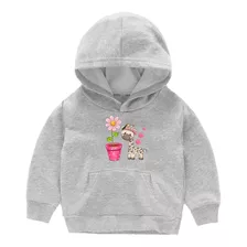 Moletom Infantil Blusa De Frio Girafinha Menina Quente Macio