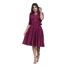 Vestido Feminino Moda Evangelica Midi