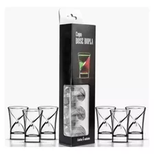 Kit Copo Dose Dupla Bebida Shot Tequila Festa C/ 12 Unidades