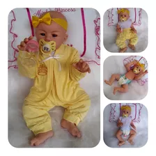 Boneca Bebe Reborn Linda Menina Barato Na Promoção + Chupeta