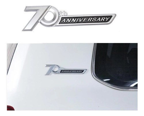 Foto de Emblema Logo Toyota Prado Sahara Land Cruiser 70 Aniversary 