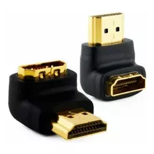 Adaptador 90º Hdmi Macho Para Hdmi Fêmea Audio Tv Em L