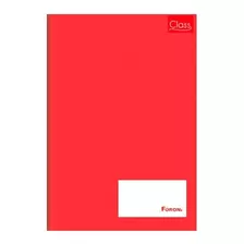 Caderno Brochura Capa Dura A4 96 Folhas Cor Vermelho