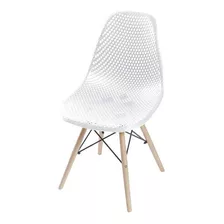 Silla Eames Boxbit Colmena Comedor Base En Madera Cantidad De Sillas Por Set 1 Color De La Estructura De La Silla Blanco Color Del Asiento Blanco