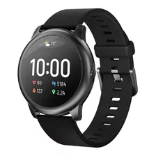 Smartwatch Haylou Solar 1.28 Caixa 45.3mm De Pc E Abs, Pulseira Preta De Silicone Ls05