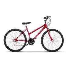 Bicicleta De Passeio Ultra Bikes Bike Aro 26 18 Marchas Freios V-brakes Cor Vermelho