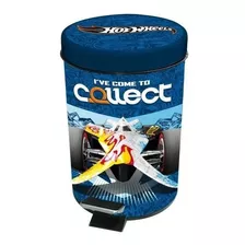 Lixeira Hot Wheels Metálica Com Pedal 3l 