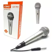 Microfone Dinamico C/ Fio 1,5mts P10 Karaoke P/ Caixa De Som