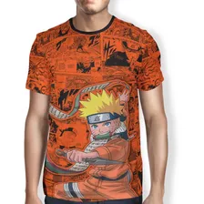 Camiseta Uzumaki Naruto Cosplay Anime Geek Promoção Full