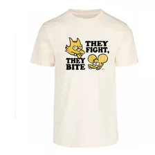 Remera: The Simpsons- They Fight They Bite 