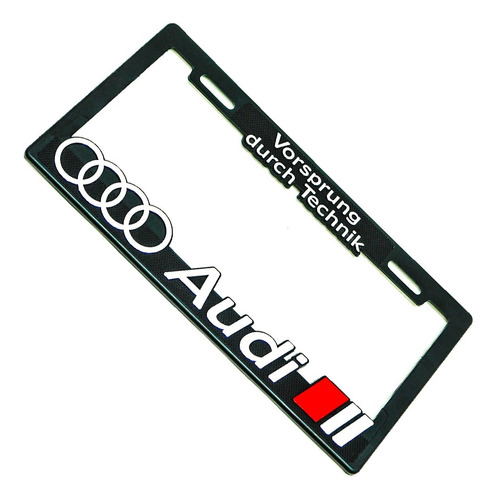  Portaplacas Premium Audi Aros Juego 2 Piezas Foto 4