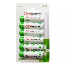 Pilas Recargables Teraware Aa X6 2300 Mah