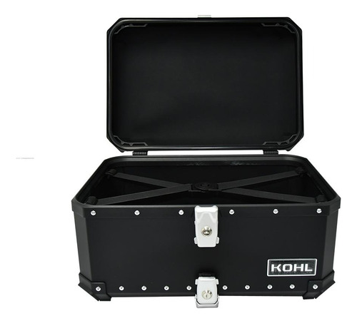 Maleta Top Case Kohl 60 Lts Plata Universal Para Moto Foto 3