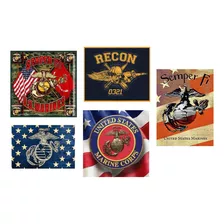 United States Marine Corps Stickers Autoadhesivos Set