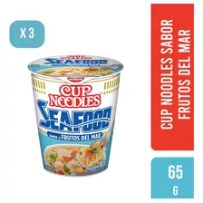 Cup Noodles Sabor Frutos Del Mar 65gr Pack X3 Unidades