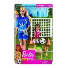Barbie Treinadora De Futebol Com Playset - Glm47 - Mattel