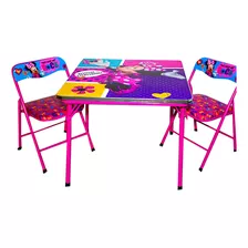 Set De Sillas Y Mesa Plegable Diseño Minnie Disney