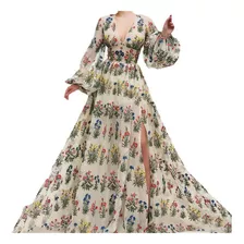 Dress Vintage Floral Loose Long Dresses