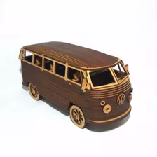 Perua Kombi Mdf Cru Decoração Colecionador