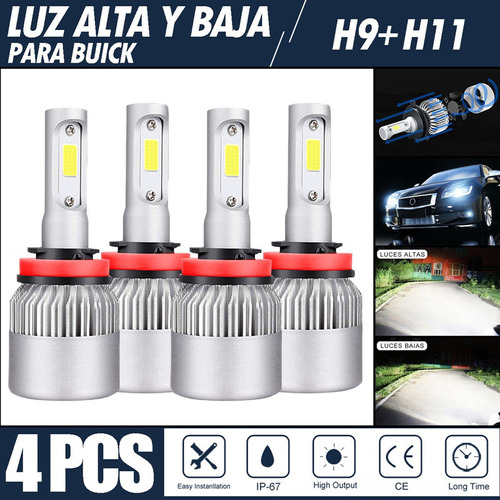 Kit De Focos Led 8000lm Luz Alta Y Luz Baja Para Buick Foto 10