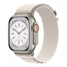 Pulseiras Nylon Loop Alpine Para Apple Watch 42mm Á 49mm Cor Bege