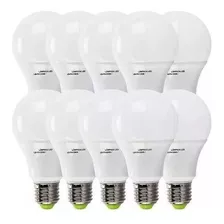 10 Lampada Super Led 12 Watt Bulbo Pera Residencial Comercia Cor Da Luz Branco-frio 110v/220v (bivolt)