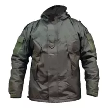 Campera Tactica Softshell Impermeable Capucha Hombre Policia