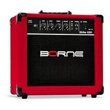 Amplificador Borne Strike G30 Para Guitarra De 15w Cor Vermelho 110v/220v