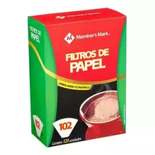 Filtro De Papel 102 Members Mark Coador De Café C/ 120unds