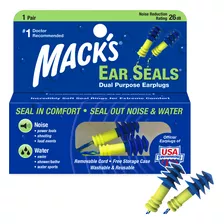Macks Ear Seals - 1 Par + Case - 26 Db [loja Melhor Do Sono]