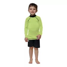 Roupa De Praia Infantil Proteção Solar Uv50+ Camisa & Short