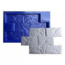 Forma 3d De Gesso Abs Azul - Tijolinho 26 X 23 Cm Lindíssimo