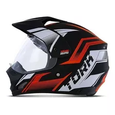 Capacete Moto Off Road Pro Tork Th1 Vision New Adventure Cor Preto/vermelho Tamanho Do Capacete 60