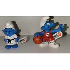 Dupla De Miniaturas Smurfs Original Schleich 3